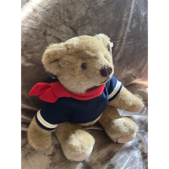 VTG Bialosky & Friends Gund 6" Plush Teddy Bear Sailor Scarf Stuffed Tags 1982 - Picture 5 of 16